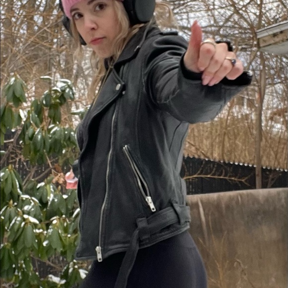 Vintage Genuine leather Moto jacket. - hand made in Vancouver BC - Picture 5 of 11